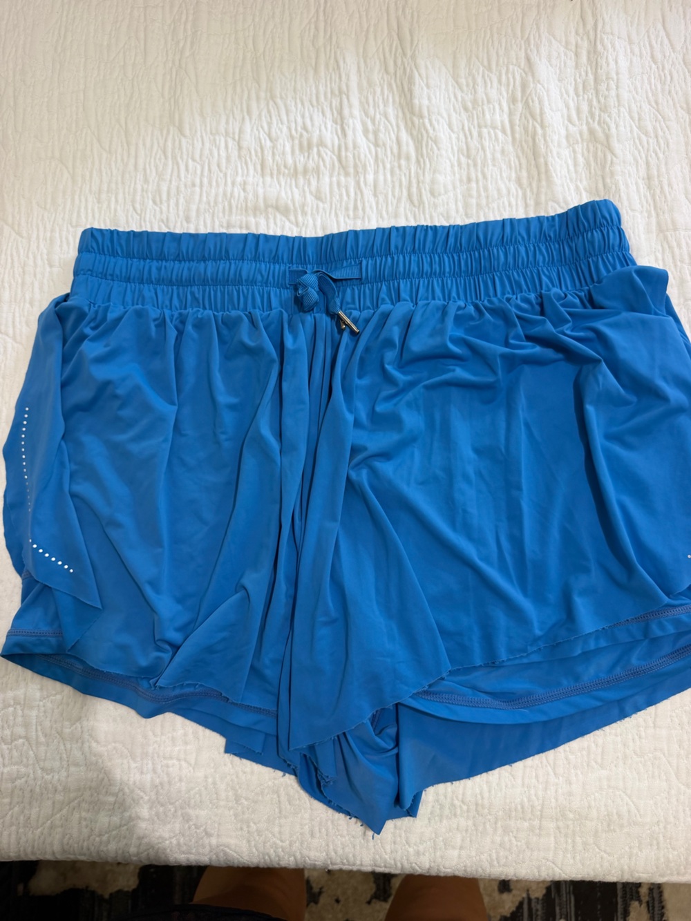 Amazon Women’s Athletic Shorts in Bright Blue